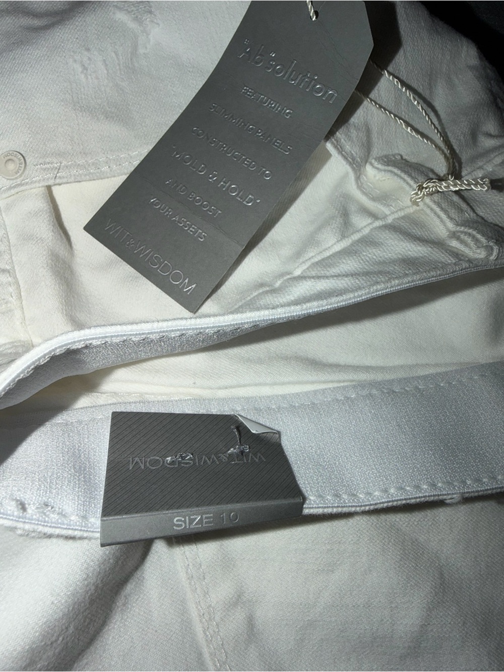 WIT&Wisdom “Ab”solution Women's LUXE Touch High Rise Jeans: Size 10 - Picture 9 of 9